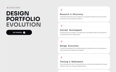 FAQ block of a design portfolio