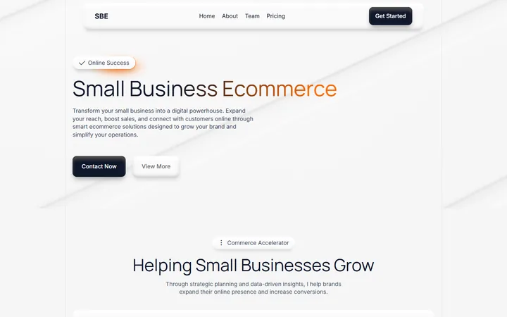 Tienda online de una pequeña empresa creada con Mobirise
